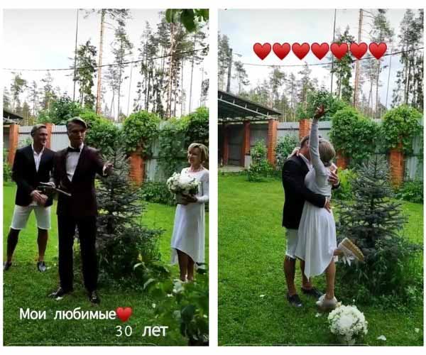 Родители певца устроили свадьбу во дворе дома