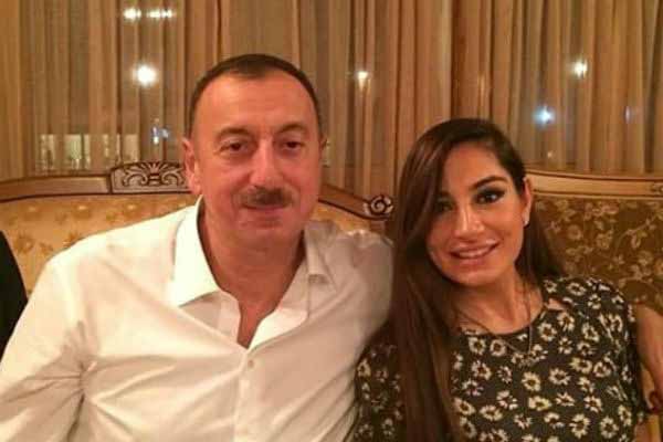 Ильхам Алиев с младшей дочерью