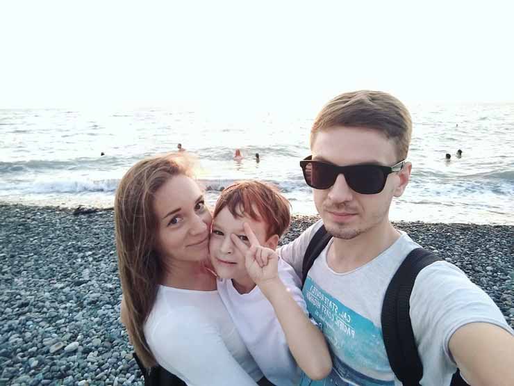 Анастасия Ильина с семьей