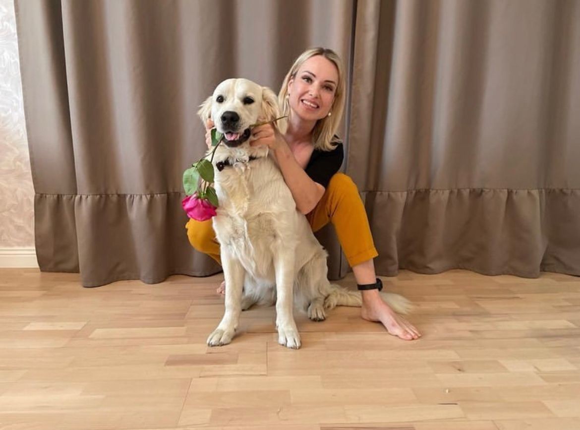 Марина Овсянникова с питомцем Марина Овсянникова с питомцем