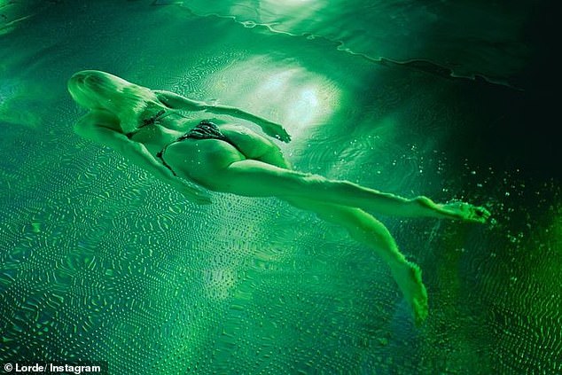 На фотографиях видно, как жительница Окленда раскачивает свои лучшие ракурсы в едва заметной комбинации пловца с стрингами в столице Осло.