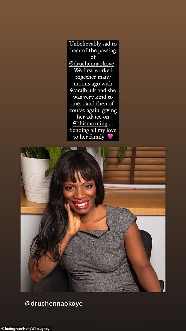 Уиллоби опубликовал сообщение в Instagram после того, как семья доктора Ученны сообщила трагическую новость о ее кончине.