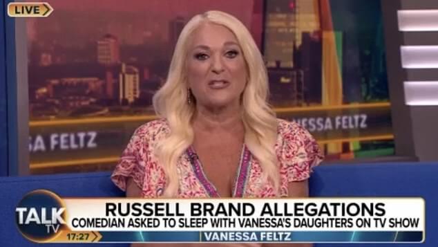 Утверждения: Ванесса Фельц впервые рассказала о том, как ее «глубоко обидел» комик Рассел Брэнд, когда он пошутил в эфире о том, что спал с ее дочерьми