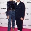 Счастливая пара: Vogue Уильямс и Спенсер Мэтьюз выглядели идеальной парой в четверг вечером, когда они вышли на церемонию вручения наград British Podcast Awards.