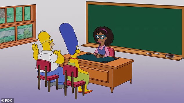«Сон в ночь детства»: Керри повторила свою озвучку учительницы Рэйшелл Пейтон в воскресном эпизоде ​​сериала «Симпсоны» канала Fox, в котором «Мардж охвачена страхом перед взрослением детей»