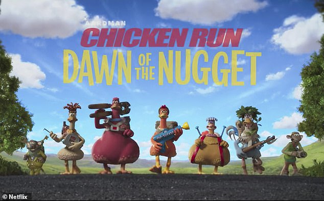 Делаем историю: первый официальный трейлер Chicken Run 2: Dawn Of The Nugget был выпущен в сентябре.  В фильме снимались Тандиве Ньютон, Закари Леви и Белла Рэмси.