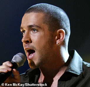 Взрыв из прошлого: певец наиболее известен своим выбритым видом (на фото на The X Factor в 2005 году).