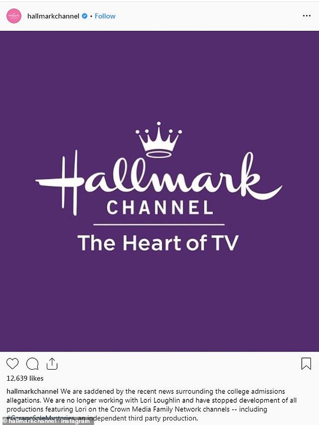 В марте 2019 года канал Hallmark заявил, что разрывает отношения с актрисой из-за ее юридических проблем.