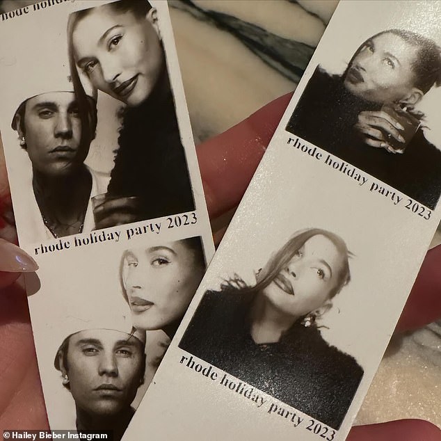 Позже она зашла на свою главную страницу в Instagram, где были запечатлены моменты веселой ночи, в том числе несколько снимков в ее потрясающем наряде, а также снимки, которые она сделала с Джастином в фотобудке.