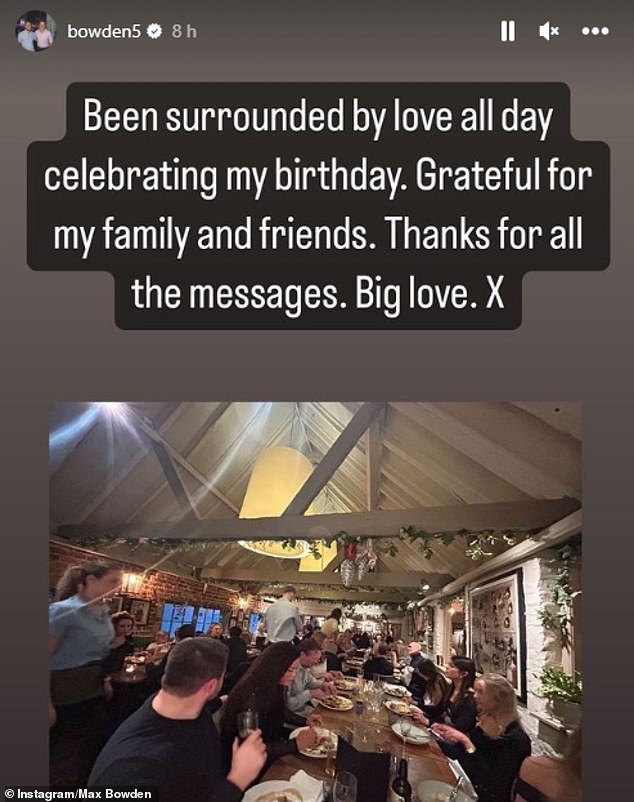 29-летний актер в воскресенье опубликовал в своей истории в Instagram сторис, чтобы отпраздновать свой день рождения, рассказав фанатам, что весь день он был «окружен любовью» и «чувствовал благодарность».