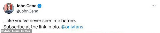 Джон Сина присоединяется к OnlyFans!  Симпатичный актер шокирует фанатов, дразня себя, «как никогда раньше» — но есть одна загвоздка…