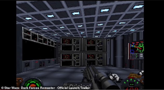 Кадры оригинальной игры Dark Forces, которая появилась на полках игровых магазинов в 1995 году.