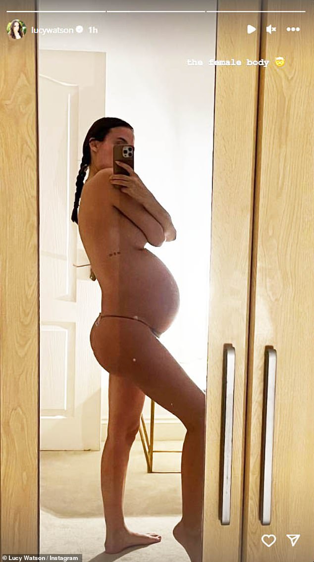 В январе Люси поделилась фотографиями своей голой шишки, продемонстрировав, насколько ее тело выросло за последние три месяца.