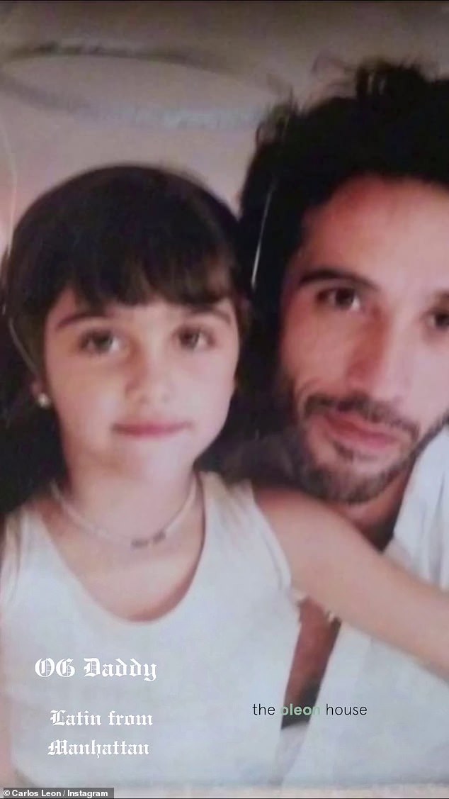 Лурдес Леон, старшая из шести детей Мадонны, на фото с отцом в очаровательном воспоминании