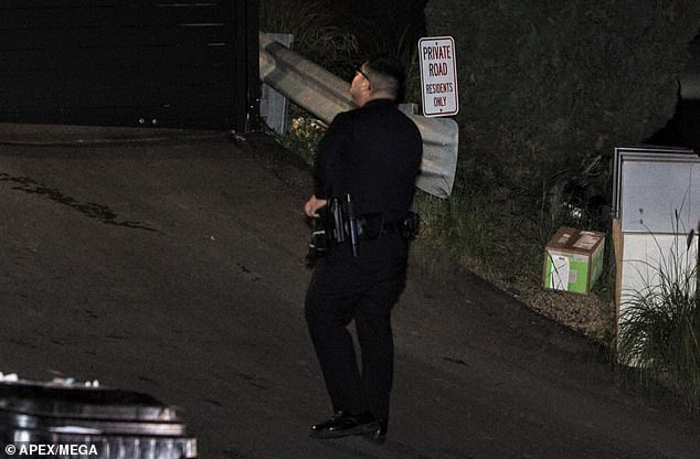 Представитель полиции Лос-Анджелеса сообщил DailyMail.com, что полицейские прибыли в дом «в 22:48, и подозреваемый был арестован за нарушение запретительного ордера, полученного накануне».