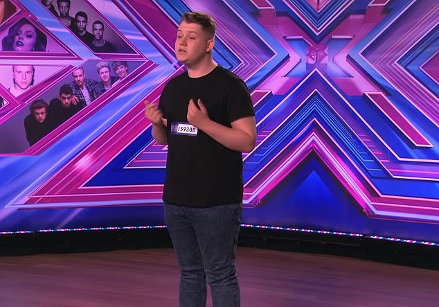 Майкл ранее появлялся на каналах BBC One All Together Now и The X Factor в 2014 году (на фото на The X Factor).