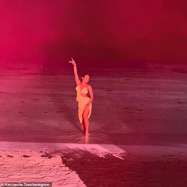 Тран также рассказала своим подписчикам о ее недавнем отдыхе в прибрежной Мексике, поделившись серией снимков в своем аккаунте в Instagram.
