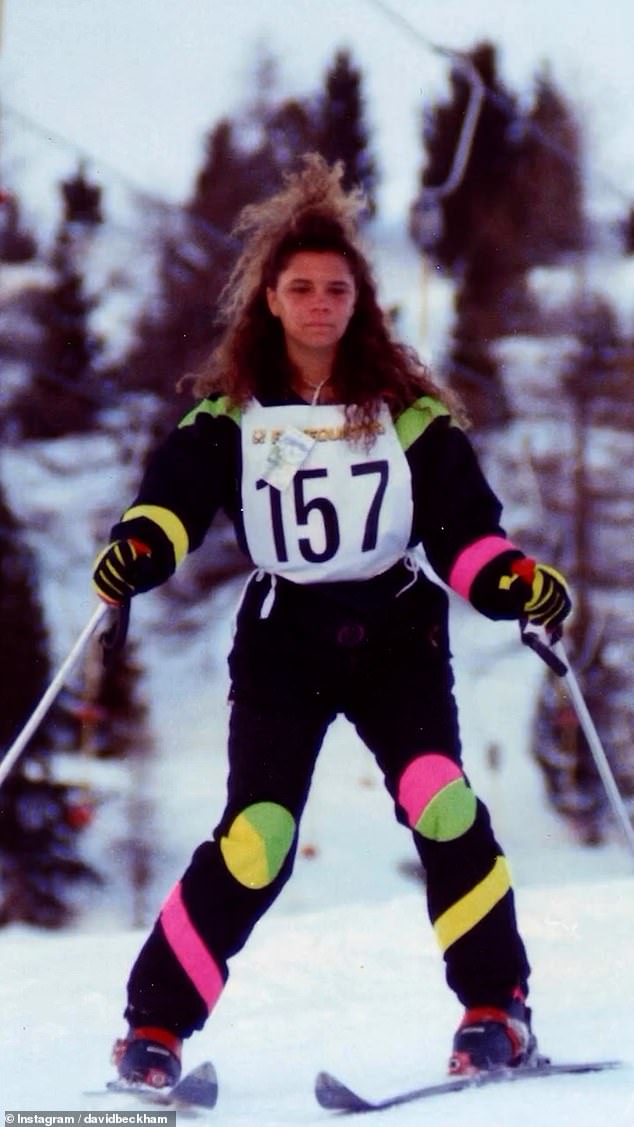 Ее любовь к спорту проявилась и на примере Виктории-подростка, которую видели на лыжных склонах.
