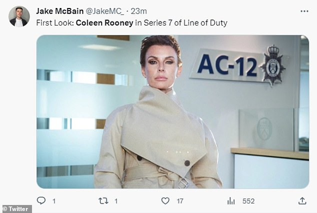 Подписчики Колин похвалили дерзкое упоминание, а один даже пошутил, что ей следует получить роль в седьмом сезоне Line Of Duty.
