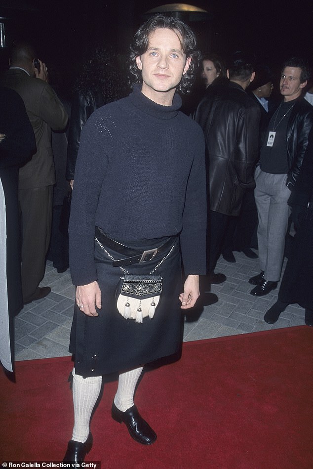 Актер Брайан Маккарди на голливудской премьере фильма "200 сигарет", 10 февраля 1999 года.