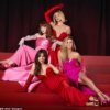 Шерил ошеломила своим сексуальным глубоким красным платьем, когда она присоединилась к своим коллегам по группе Girls Aloud, позирующим в новом промо-снимке во вторник.
