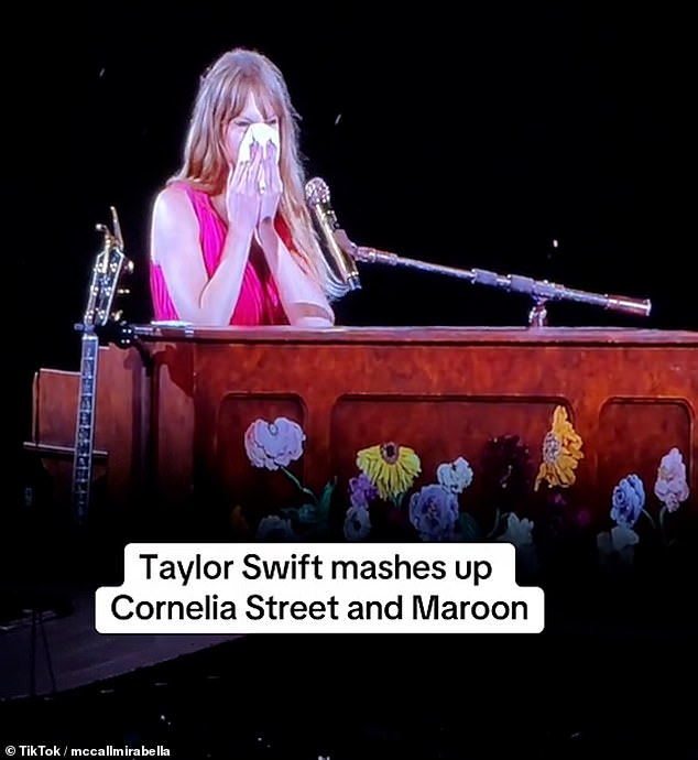 Тейлор призналась, что во время выступления в Ливерпуле в четверг у нее был «сопливый нос», прежде чем представить песню-сюрприз вечера.
