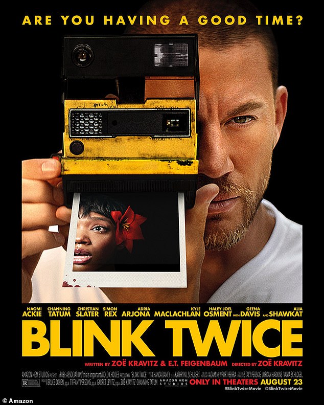 Выход фильма «Blink Twice» запланирован на конец этого года, 23 августа, и в нем снимаются не только Ченнинг, но и Наоми Аки, Алия Шокат, а также Адрия Архона.