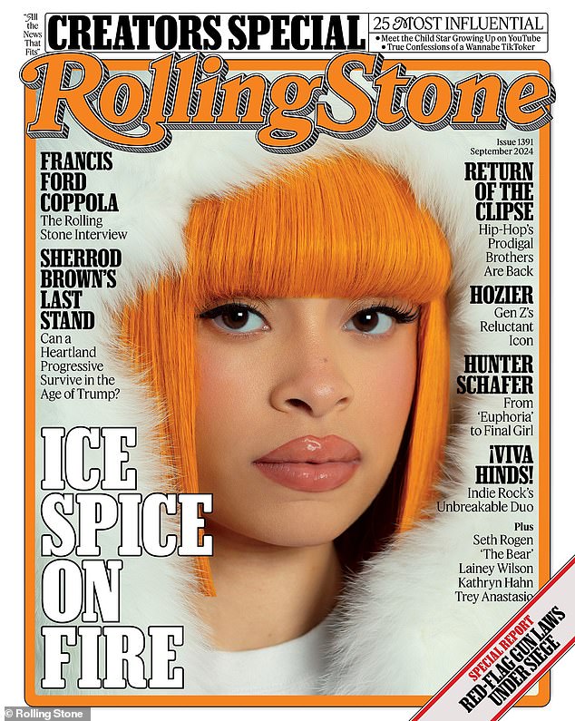 Ice Spice — звезда обложки сентябрьского номера журнала Rolling Stone